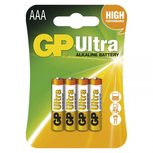 Alkalická baterie GP Ultra AAA (LR03)