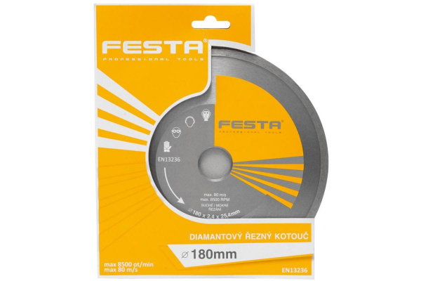 Kotouč diamantový plný Ø 150 x 2,6 x 22,2 mm, FESTA