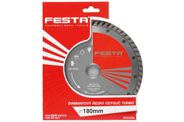 Kotouč diamantový turbo Ø 125 x 22,2 mm, FESTA