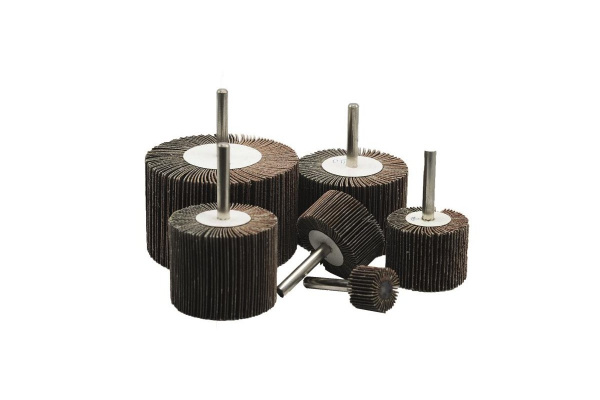 Kotouč lamelový brusný 20 x 20 mm, Ø 6 mm, P80, na stopce