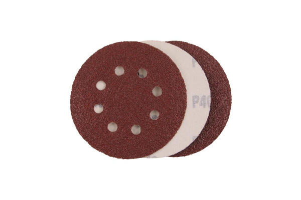 Papír brusný výsek 125 mm/P80, suchý zip, 3 ks