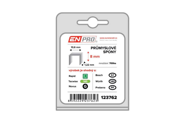 Spony PROFI, 345/08 mm, 700 ks, blistr, ENPRO