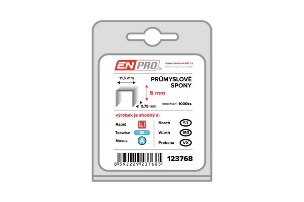 Spony PROFI, 530/06 mm, 1000 ks, ENPRO