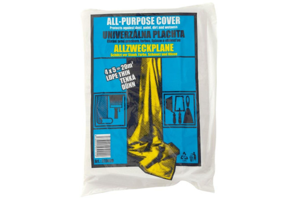 Fólie krycí univerzální, 4 x 5 m, 0,030 mm