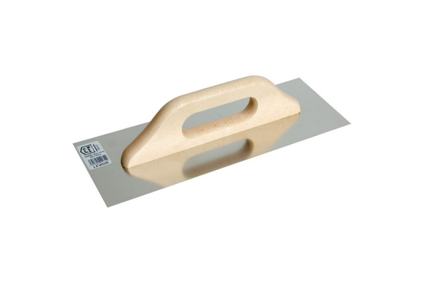 Hladítko nerez hladké, 360 x 130 mm, dřevěná rukojeť, FESTA