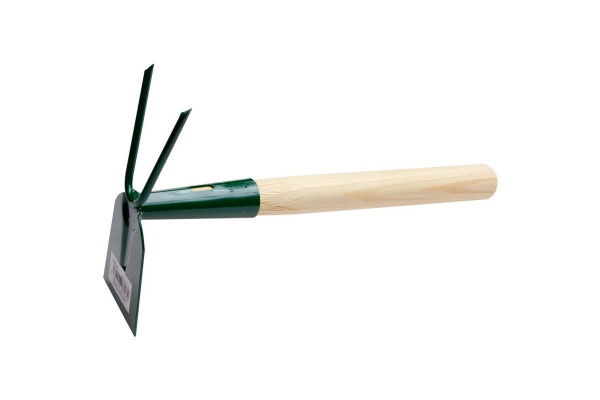 Motyčka plochá 2 zubá, s násadou 25 cm, FED