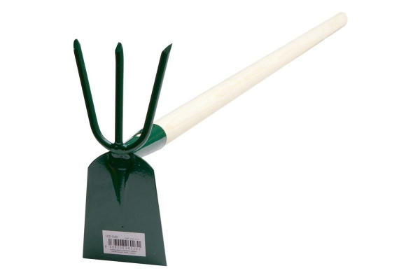 Motyčka plochá 3 zubá, s násadou 100 cm, FED
