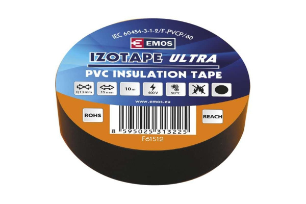 Páska izolační, 15 mm x 10 m, žlutá