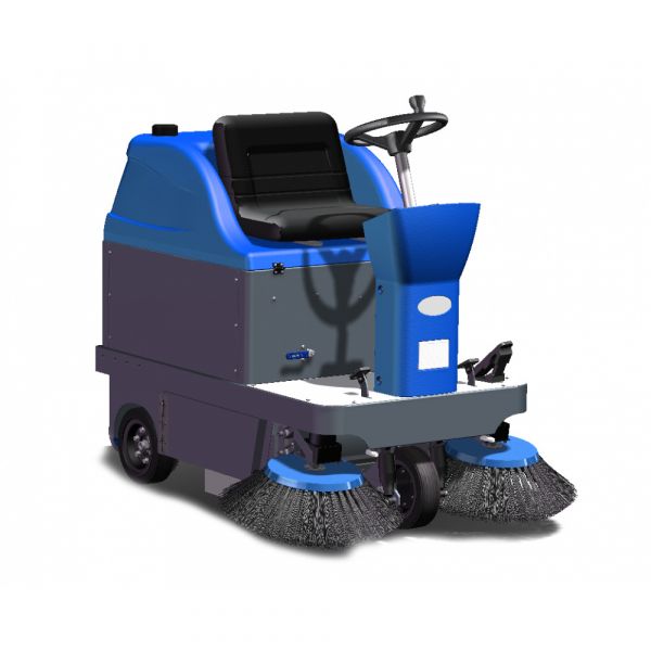 Bateriový zametací stroj se sedící obsluhou Mopman 1250 SB