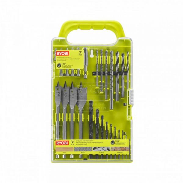Ryobi RAKDD31 - 31ks vrtacích a šroubovacích bitů