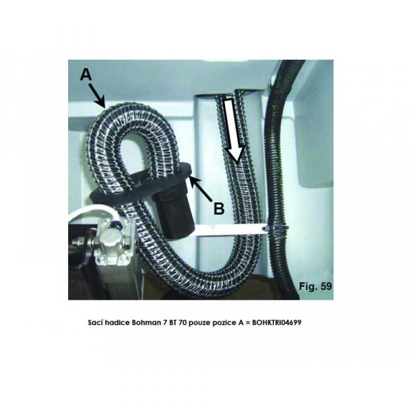 Sací hadice MOPMAN 7 BR 70 (IP)